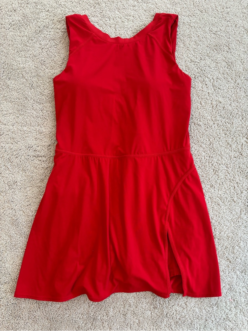 Joy Lab Active Game Day Dress Red, Womenβs Medium, Spandex Shorts, Bra Pads